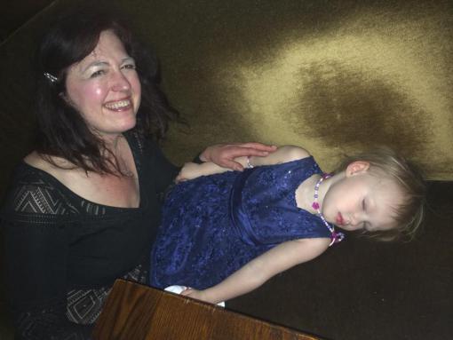 M��lanie dozed through the start of dinner at Cesca