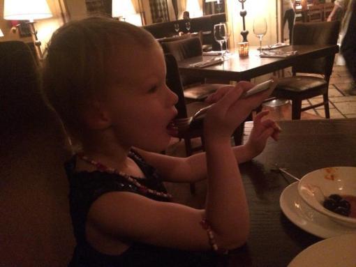 But woke up for dessert