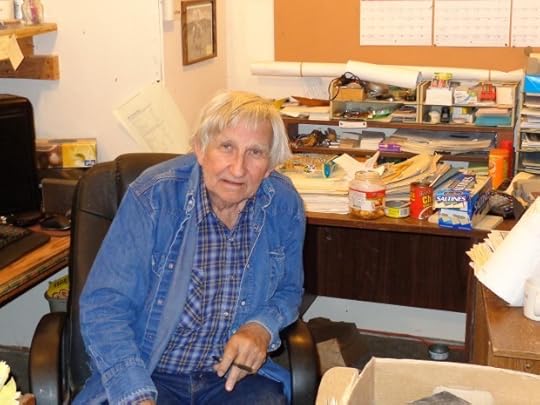 Chatting with Ken Sleight, aka Seldom Seen Smith, in his office.