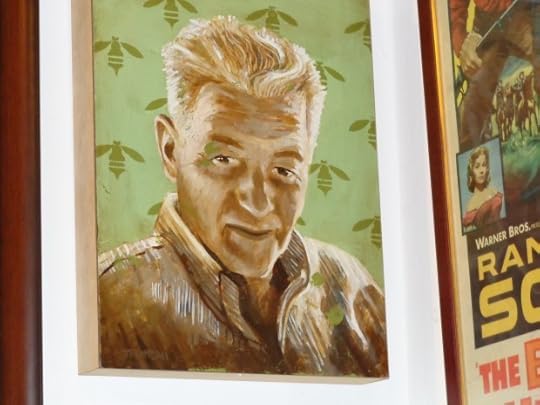 WS portrait on wall of KSRB.