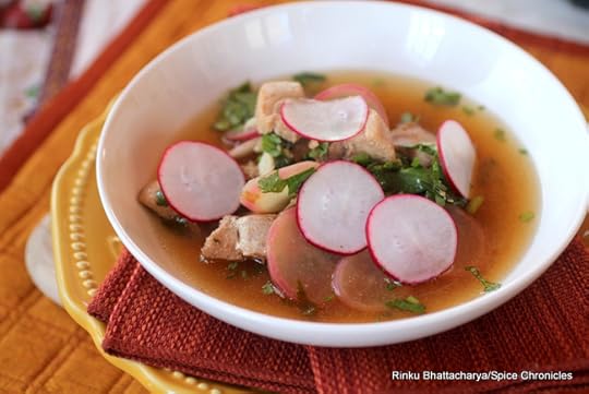 Ginger Chicken Soup with Radishes