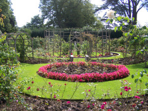 I fell in love with this garden. The rose garden at St Fagans Castle
