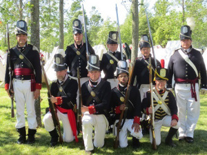 The American regiment at Mobile, 1812