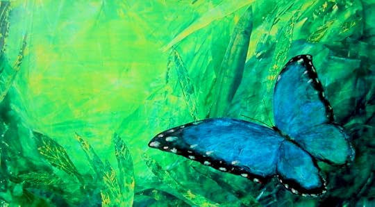 blue moroho butterfly