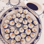 Sushi vegano al tavolo iaia