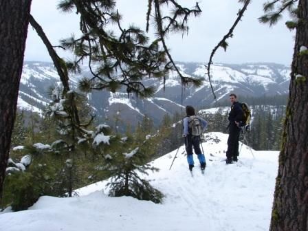 snowshoeing