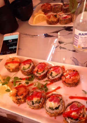 Och vi åt deras Spicy tuna roll som är så god att det liksom inte går att toppa.