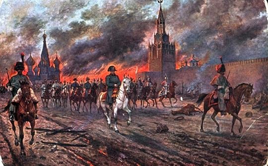 1812 Moscow fire during Napoleon invasion