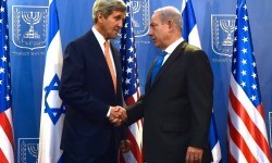US Secretary of State John Kerry and Israeli Prime Minister Benjamin Netanyahu, July 23, 2014 (US State Department)