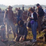 Chatting about reenacting.