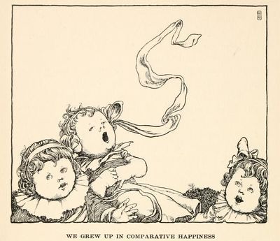 We grew up in comparative happiness from Bill the Minder by Heath Robinson