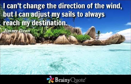 I can't change the direction of the wind, but I can adjust my sails to always reach my destination. - Jimmy Dean