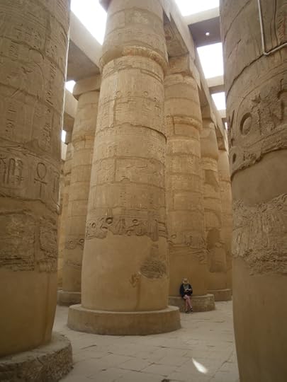 Dr. Lloyd Dickie in the Hypostyle Hall of the Temple of Karnak, Luxor, Egypt.