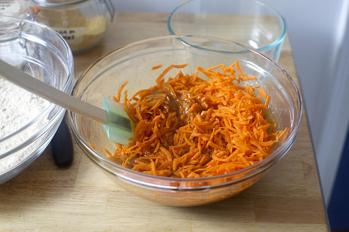 one CUP of carrots per layer