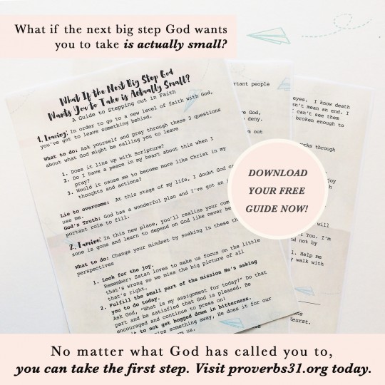 A Guide to Stepping Out in Faith
