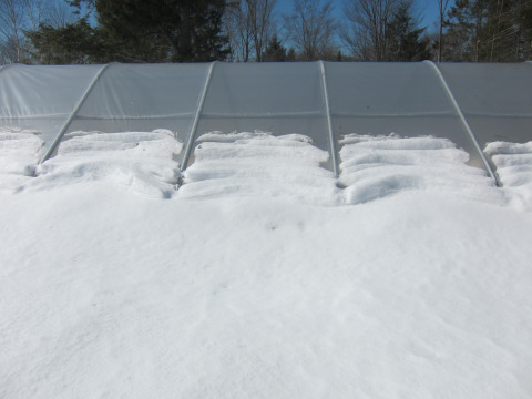 Yeah, we still have just a little snow 