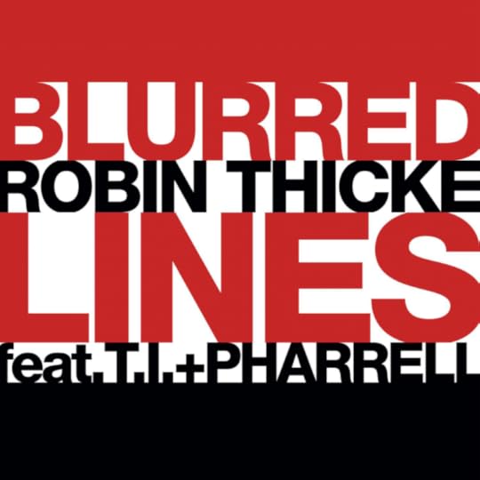 Single cover for Blurred Lines by Robin Thicke featuring T.I. and Pharrell. Public Domain via Wikimedia Commons.