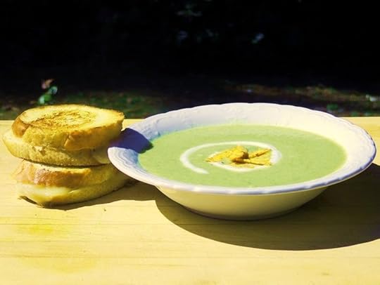 Green chile soup