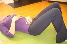 Đặt tay lên bụng. Khi hít vào thấy bụng... phình lên là đúng.