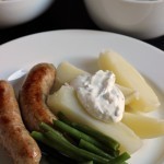 Sausage and Potatoes with Sour Cream Sauce | Good Cheap Eats