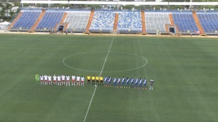 The pregame festivities at Lockhart Stadium