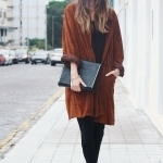 drapey suede coat