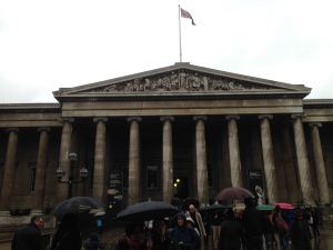 British Museum on a Rainy Day