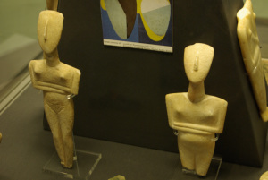 Cycladic Figurines can date back to around 3,000 BCE