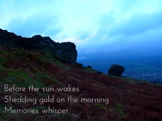 Before the sun wakes, shedding gold on the morning, memories whisper