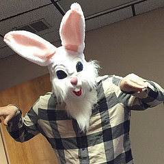 I think the kids will be terrified at @northstarfamily's Easter Egg Hunt this Saturday.. #CreepyBunny
