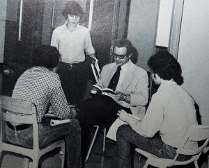 Mr Heyde and students circa 1970