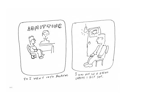 Spread from Bitter Medicine, Olivier is admitted to the hospital (left page)