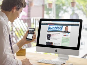 Tubblog on Mobile and Desktop Screens