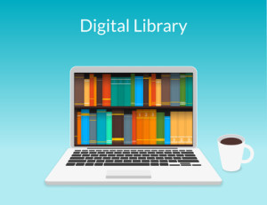 Laptop with ebooks