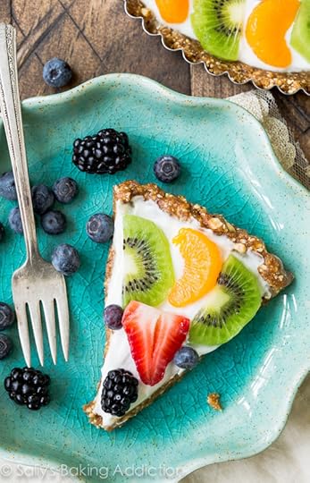 Healthy Greek Yogurt Fruit Tart-- gluten free and ready in less than 30 minutes!