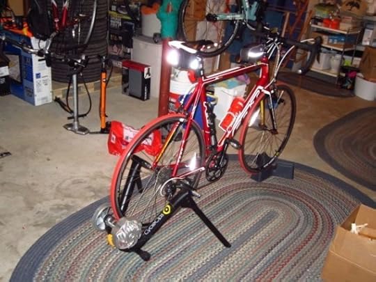 Peddling, but not going anywhere.