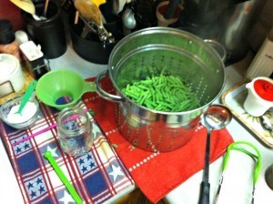 How to can green beans.