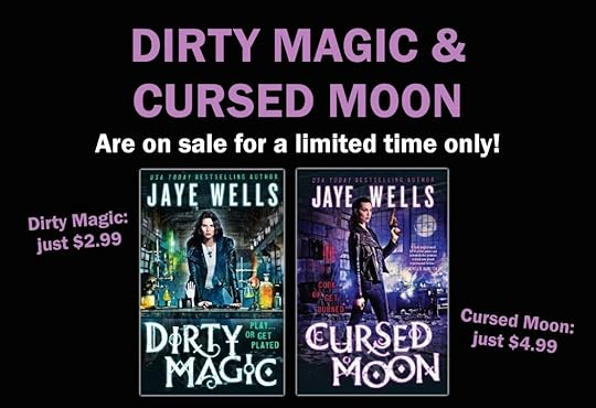 Book Sale Graphic- Dirty Magic & Cursed Moon