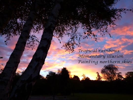 tropical rainbows, momentary illusion painting northern skies