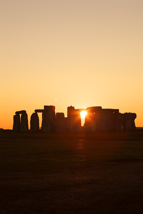 stonehenge at sunset