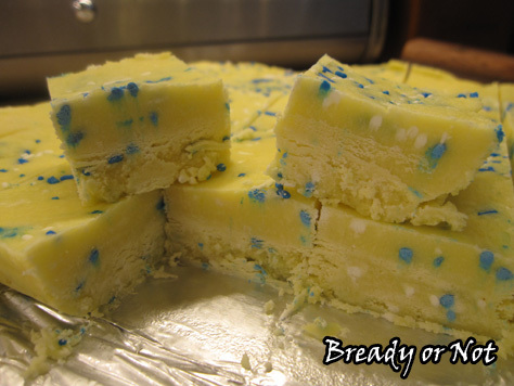 Lemon Cake Batter Fudge