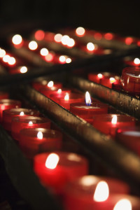 Church candles.