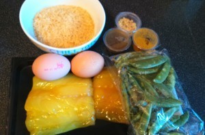 Kedgeree ingredients