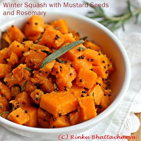 Butternut Squash with Toasted Mustard, Rosemary and Ginger