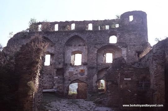 castle ruins at Schloss Rheinfels in Schlossberg, Germany