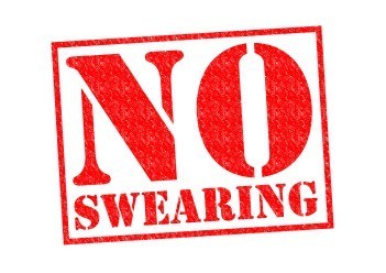 No Swearing sign