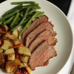 Spicy Grilled Tri-tip overhead