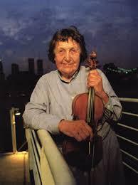 Aunt Olga on Barge back deck