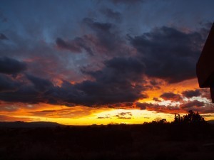 Sunset in Eldorado at Santa Fe by Jeffe Kennedy