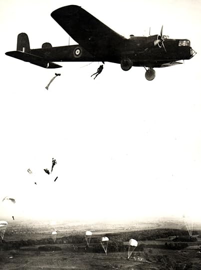 Dropping from a Whitley bomber at Tatton Park